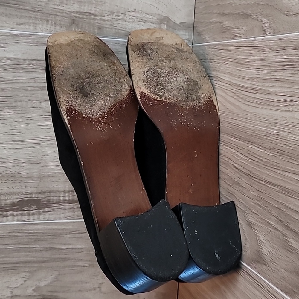 Stuart Weitzman Leopard Calf Hair Suede Block Heel Loafer Pumps Women’s Size 8 - Picture 10 of 10